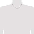 Sterling Silver Antiqued 1.6mm Solid Square Spiga Chain