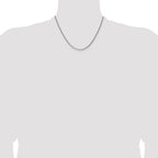 Sterling Silver Antiqued 1.6mm Solid Square Spiga Chain