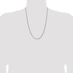 Sterling Silver Antiqued 1.6mm Solid Square Spiga Chain