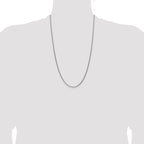 Sterling Silver Antiqued 1.6mm Solid Square Spiga Chain