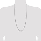 Sterling Silver Antiqued 1.6mm Solid Square Spiga Chain