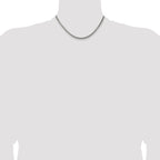 Sterling Silver Antiqued 3.6mm Round Box Chain