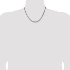 Sterling Silver Antiqued 3.6mm Round Box Chain