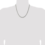 Sterling Silver Antiqued 3.6mm Round Box Chain