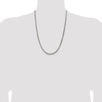 Sterling Silver Antiqued 3.6mm Round Box Chain