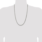 Sterling Silver Antiqued 3.6mm Round Box Chain