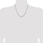 Sterling Silver 4.75mm Rounded Byzantine Chain
