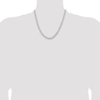 Sterling Silver 5.5mm Rounded Byzantine Chain