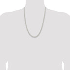 Sterling Silver 5.5mm Rounded Byzantine Chain