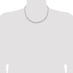 Sterling Silver 3.65mm Flat Rope Chain