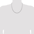 Sterling Silver 3.65mm Flat Rope Chain