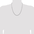 Sterling Silver 3.65mm Flat Rope Chain