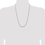 Sterling Silver 3.65mm Flat Rope Chain