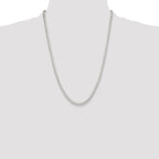 Sterling Silver Polished 4mm Round Box Chain