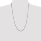 Sterling Silver Polished 4mm Round Box Chain