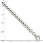 Sterling Silver Polished 4mm Round Box Chain