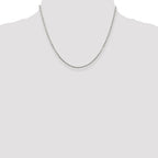 Sterling Silver 2.25mm Flat Rope Chain