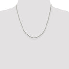 Sterling Silver 2.25mm Flat Rope Chain