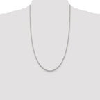 Sterling Silver 2.25mm Flat Rope Chain