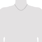 Sterling Silver Rhodium-plated 2.8mm Rolo Chain