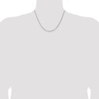 Sterling Silver Rhodium-plated 2.8mm Rolo Chain