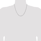 Sterling Silver Rhodium-plated 2.8mm Rolo Chain