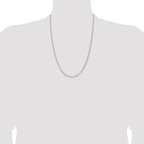Sterling Silver Rhodium-plated 2.8mm Rolo Chain