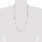 Sterling Silver Rhodium-plated 2.8mm Rolo Chain