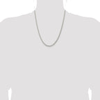 Sterling Silver 3mm Square Spiga Chain