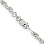 Sterling Silver 2.75mm Loose Rope Chain