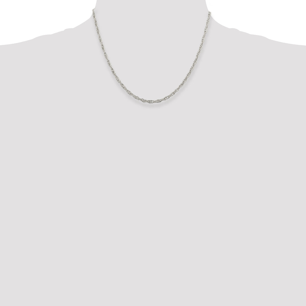 Sterling Silver 2.75mm Loose Rope Chain