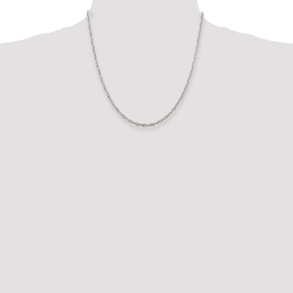 Sterling Silver 2.75mm Loose Rope Chain
