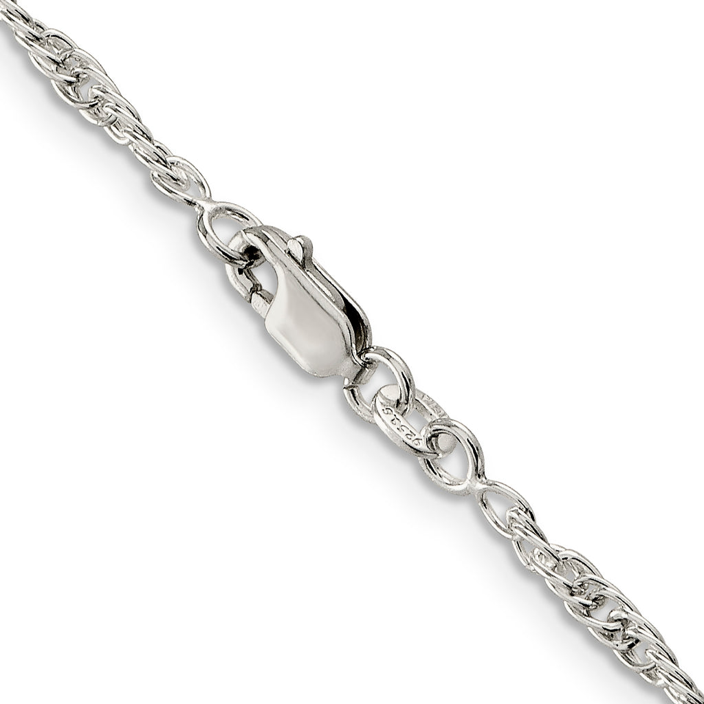 Sterling Silver 2.5mm Loose Rope Chain