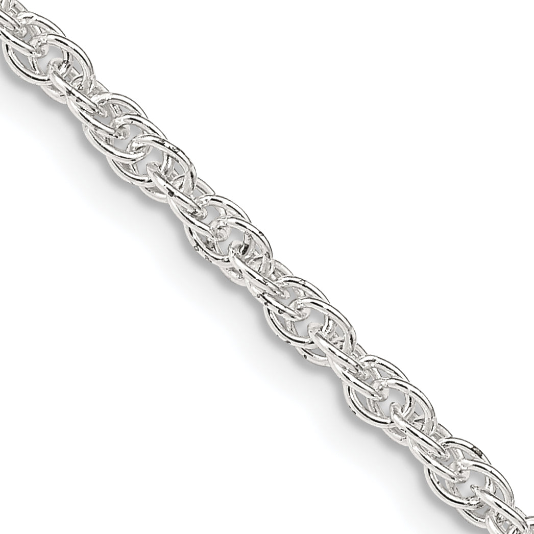 Sterling Silver 2.5mm Loose Rope Chain Main image