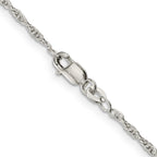Sterling Silver 1.95mm Loose Rope Chain