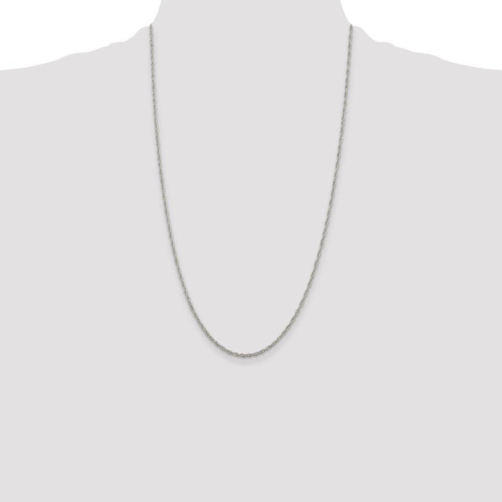 Sterling Silver 1.95mm Loose Rope Chain