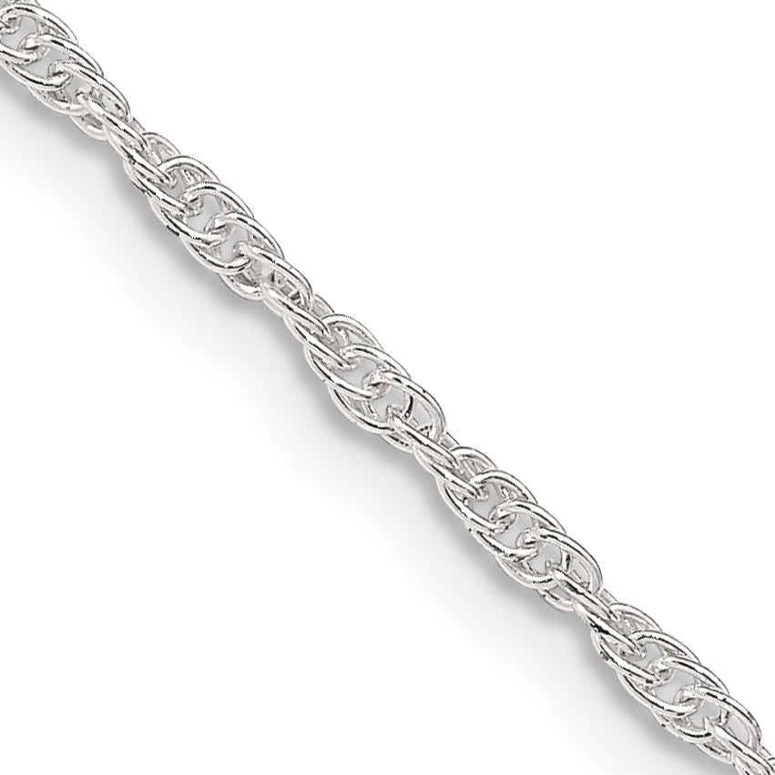 Sterling Silver 1.95mm Loose Rope Chain With 4in ext. Main image