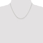 Sterling Silver 1.6mm Oval Fancy Rolo Chain With 2in ext.
