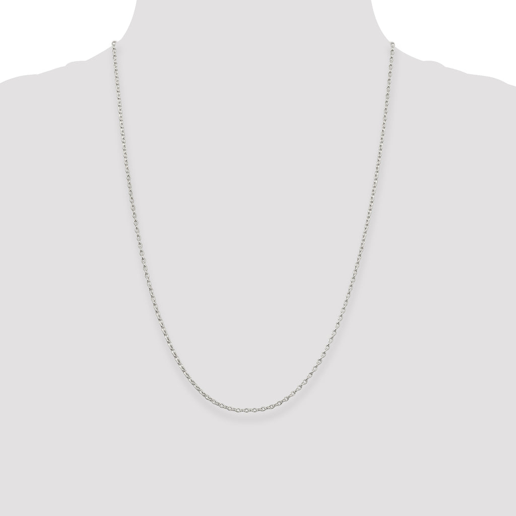 Sterling Silver 1.6mm Oval Fancy Rolo Chain