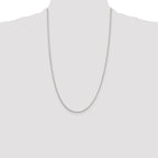 Sterling Silver 1.6mm Oval Fancy Rolo Chain