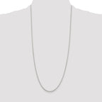 Sterling Silver 1.6mm Oval Fancy Rolo Chain