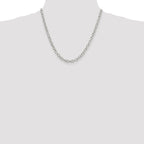 Sterling Silver 6.25mm Fancy Patterned Rolo Chain