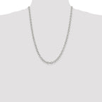 Sterling Silver 6.25mm Fancy Patterned Rolo Chain