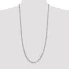 Sterling Silver 6.25mm Fancy Patterned Rolo Chain