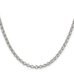 Sterling Silver 4mm Rolo Chain