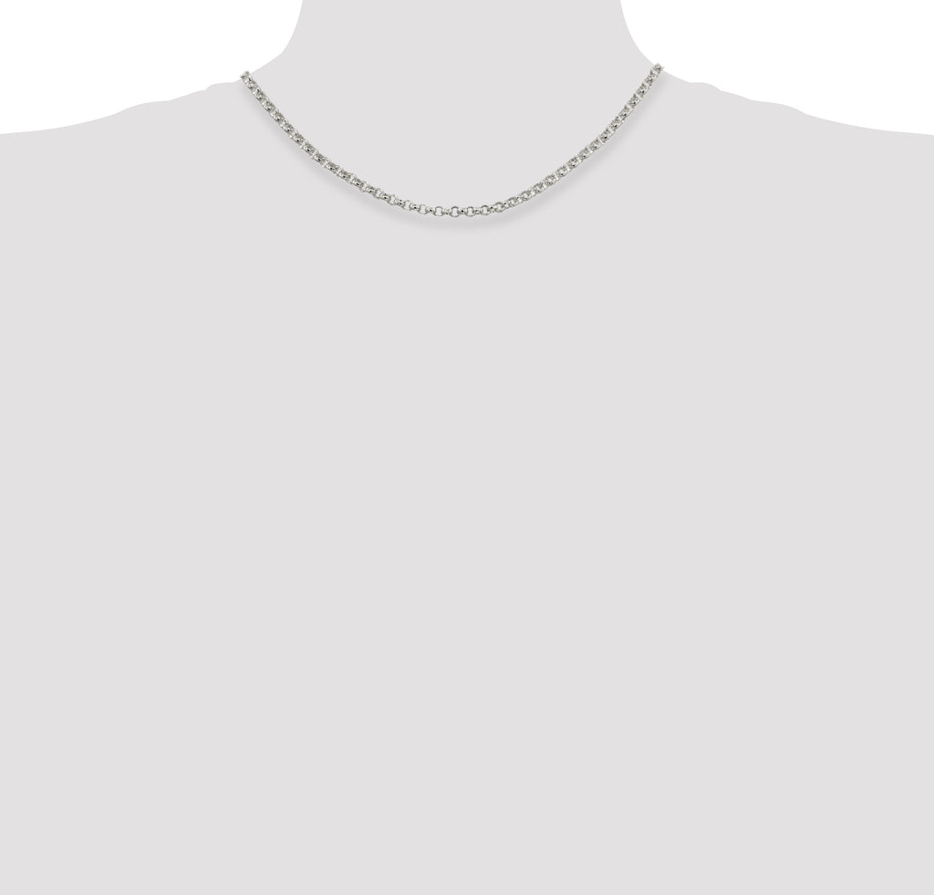 Sterling Silver 4mm Rolo Chain