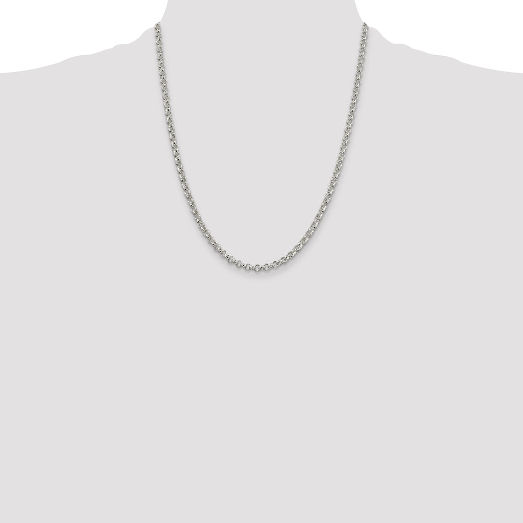 Sterling Silver 4mm Rolo Chain