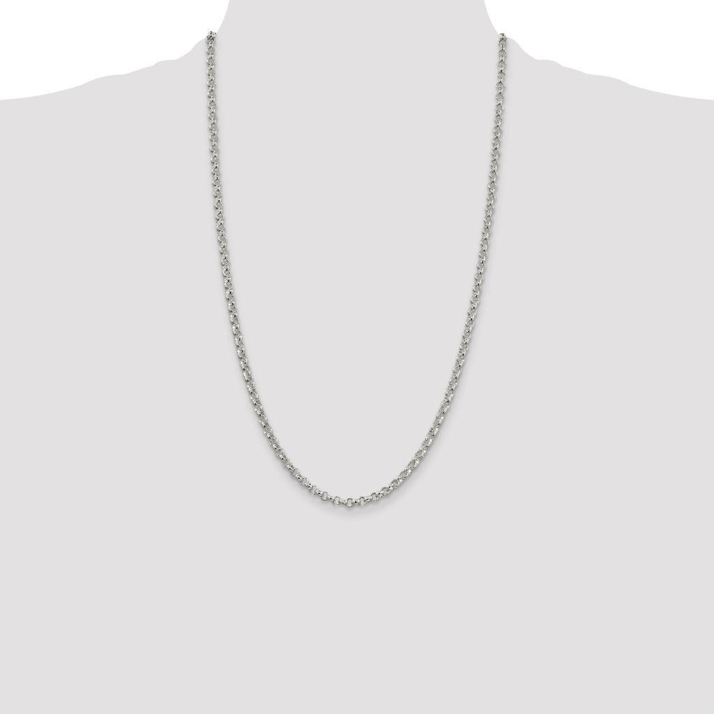 Sterling Silver 4mm Rolo Chain