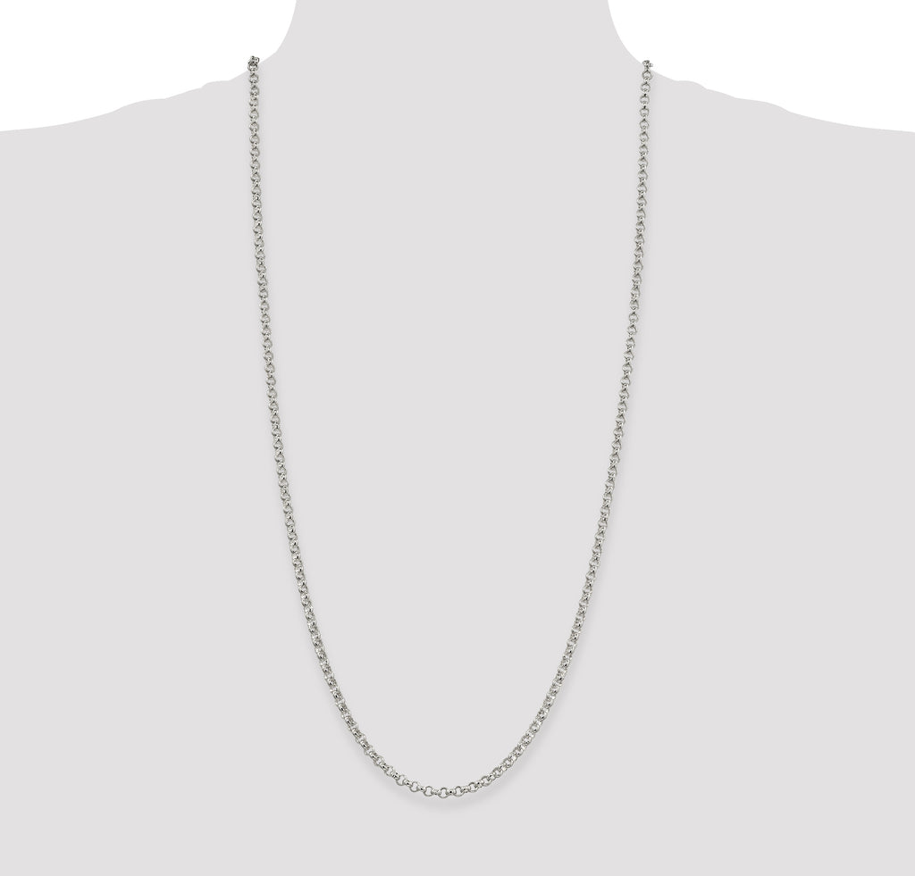 Sterling Silver 4mm Rolo Chain