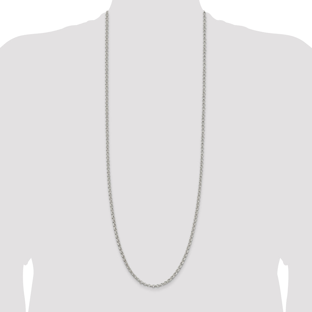 Sterling Silver 4mm Rolo Chain
